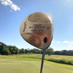 Callaway Great Big Bertha Hawkeye Driver 9* Premium Graphite Shaft Firm Flex